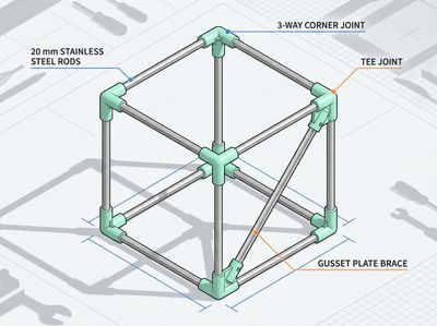 Modular plastic joints with 20 mm stainless rods: applications and design guide