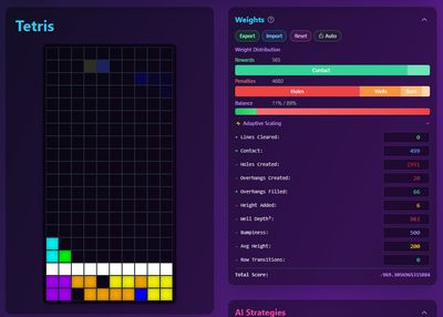 Neural Network Design for Tetris